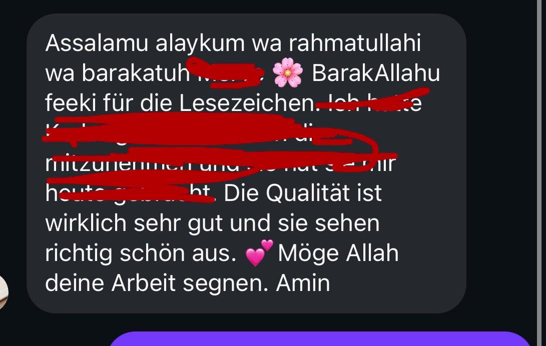 Kundennachricht auf WhatsApp: Lesezeichen