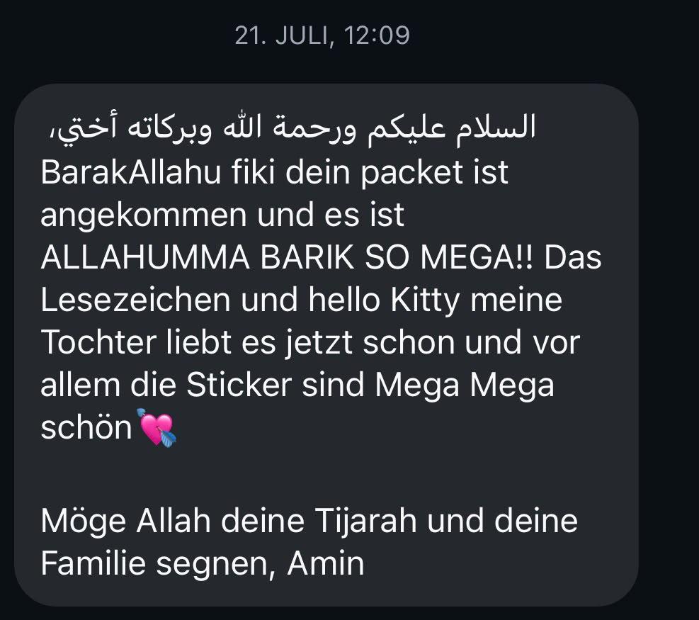 Kundennachricht auf WhatsApp: Lesezeichen & Sticker
