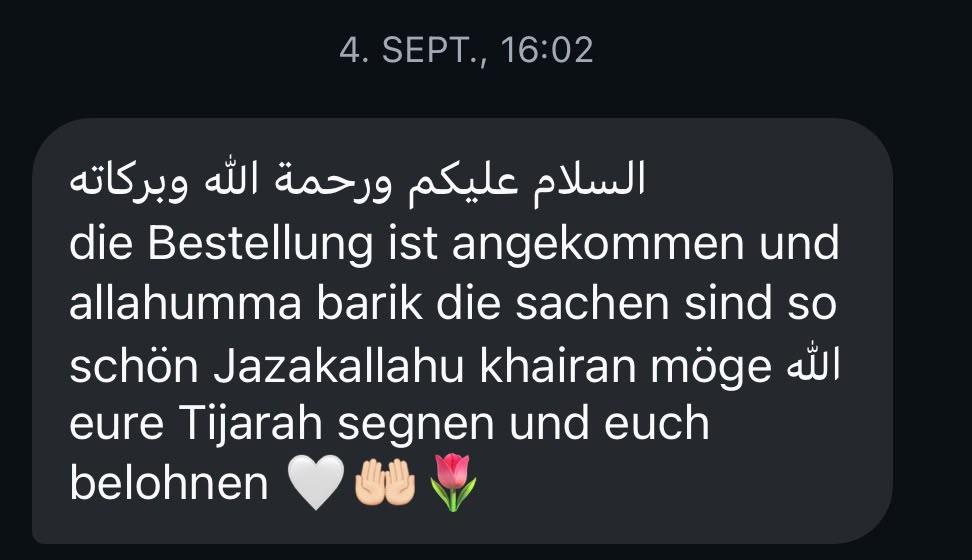 Kundennachricht auf WhatsApp: Bestellung